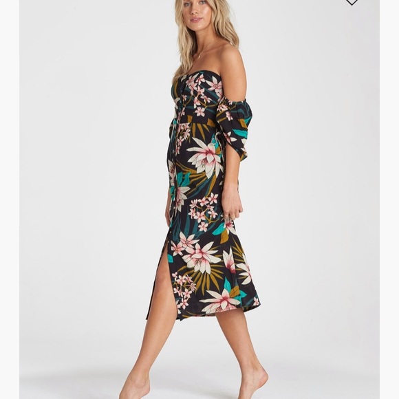 NWT Billabong Love Tight Midi Dress Small - Picture 2 of 6